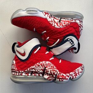 Nike LeBron 17 Graffiti Fire Red